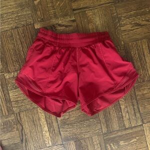 lululemon Red hotty hot Shorts